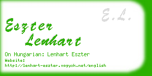eszter lenhart business card